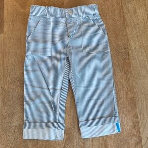 Jacadi Blue & White Striped Kids Pants